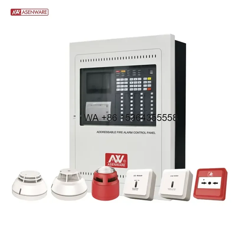 Wmwmnu for EN-54 Standard 1-8 Loop Addressable Fire Alarm Control Panel LPCB Approved