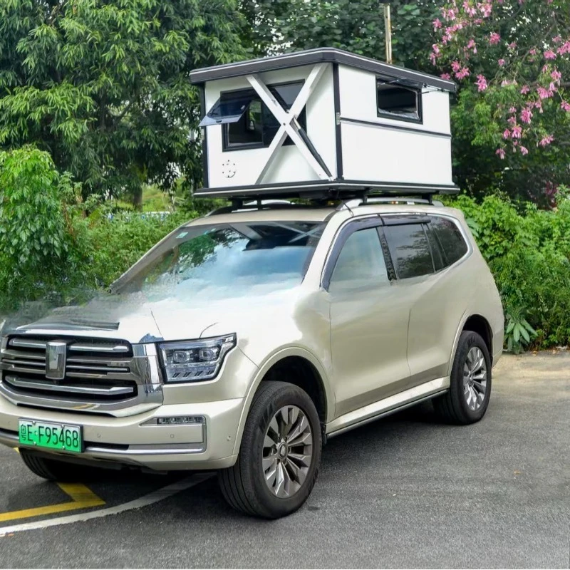 Roof tent remote control hard shell lifting solar folding outdoor, car sleeping compartment