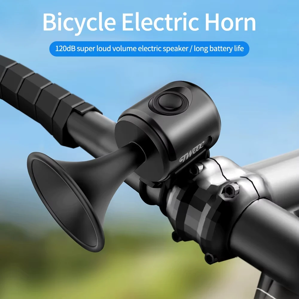 120db Electric Bicycles Horn Loud Bike Bell With Warning Sound Bike Horns With Warning Sound And Battery For Kids Scooters Bikes