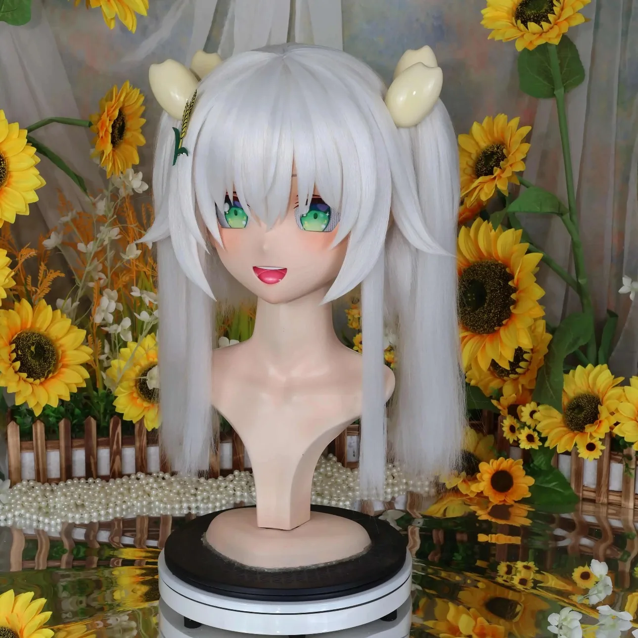 Kigurumi Shirami Hisashi NFD full headband lock cosplay headshell props costume anime game