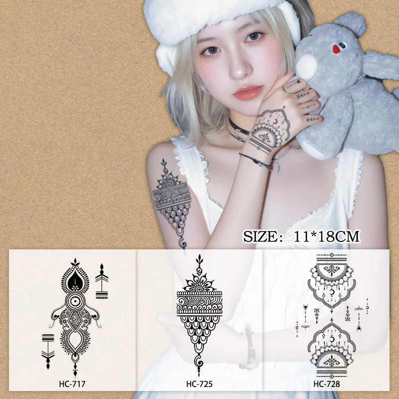 

3pcs Mystery Totem Temporary Tattoos,Tattoo Stickers,Waterproof Long-Lasting 15 Days,Semi-Permanent Fake Tattoo for Men