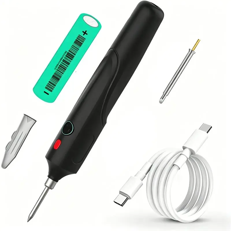 

A25F-Temperature Contr Cordless Soldering Iron Set Removable Battery Rechargeable Soldering Iron Electronic Welding Tool