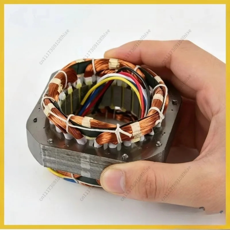 Industrial Floor Fan Motor Stator Winding, Pure Copper Coil Silicon Steel Core, AC Fan Electric Motor Replacement Part Equipment