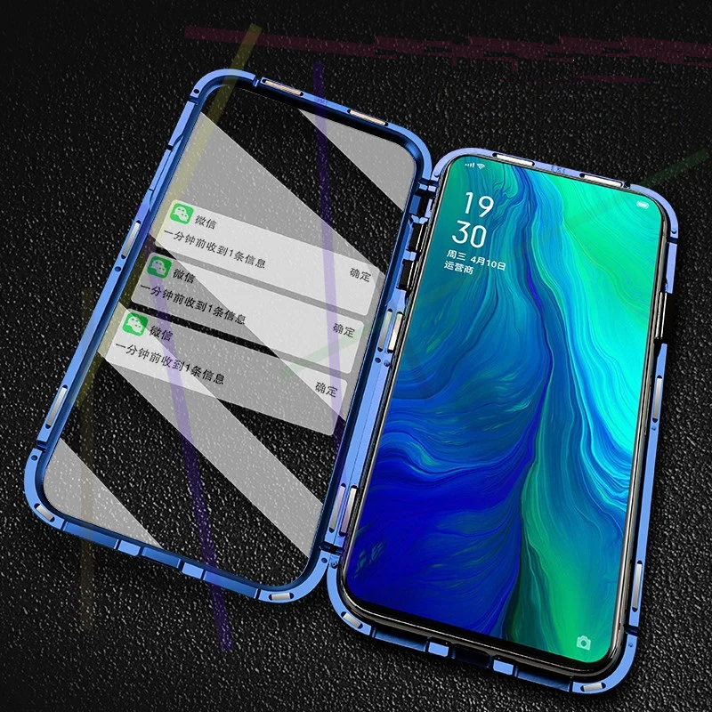 Double-Sided Metal Magnetic Case For XIAOMI Redmi Note 12 Pro 4G 5G Glass Magnetic border Cases Cover