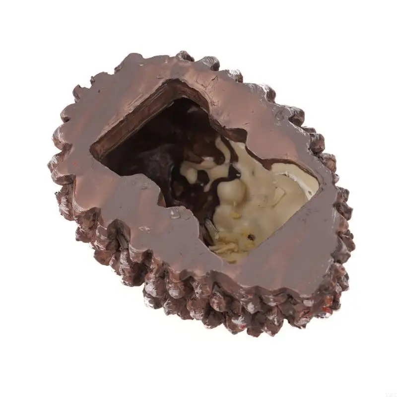 Pine Cone Stash with Concealed Compartment Secret Jewelry Money Container X3UC