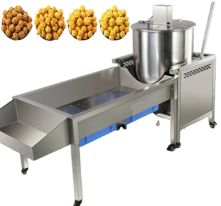 

Commercial Ball Type Caramel Popcorn Making Machine High Capacity Popular Popcorn Machine With Gas Heating
