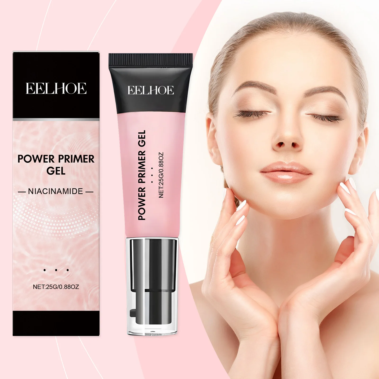 Brightening Firming Gel Before Makeup Moisturizing nourishing skin easy to apply makeup light translucent facial makeup primer
