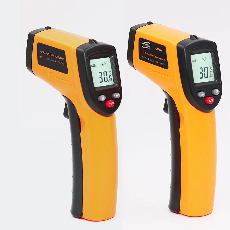 GM320 Handheld Non-Contact Ir Infrared Thermometer Digital Lcd Laser Industrial Object Measurement Surface Temperature Meter