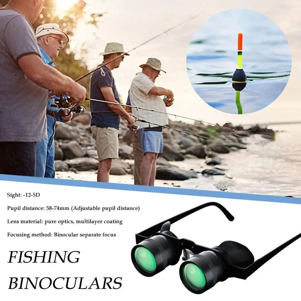 High Definition Binoculars Glasses Detachable Fishing Glasses Long Lasting Pressure-proof