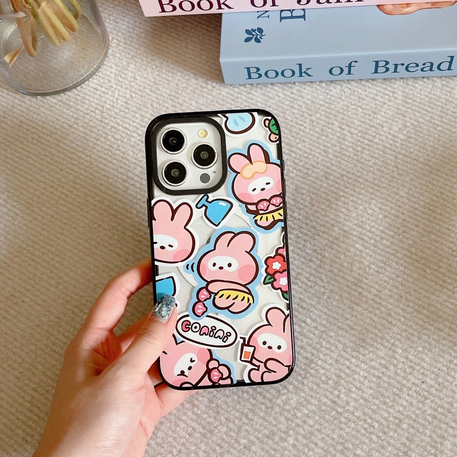 Cartoon Summer Diving 2.5 Acrylic Magnetic Phone Case Cover for IPhone 12 13 14 15 16 Pro Max Case