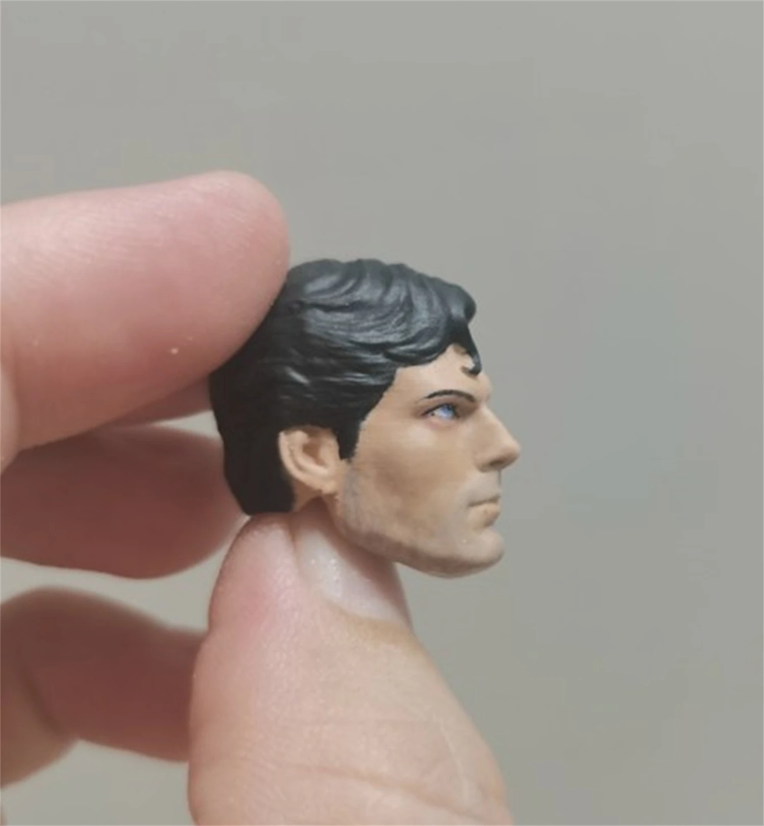 1:12 Scale Cartoon Christopher Reeve Head Sculpt Carved Model Toys Fit For 6" Mezco Action Figure