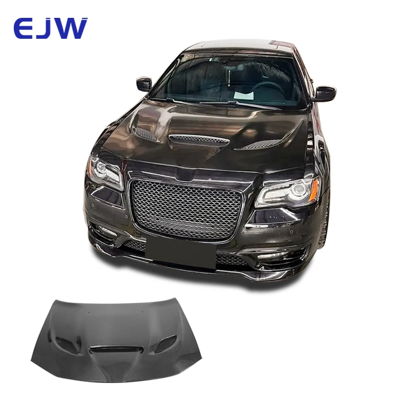 

High Quality Modified SRT Style Carbon Fiber Engine Hood for 11-23 Chrysler 300C Includes Bolts New Condition
