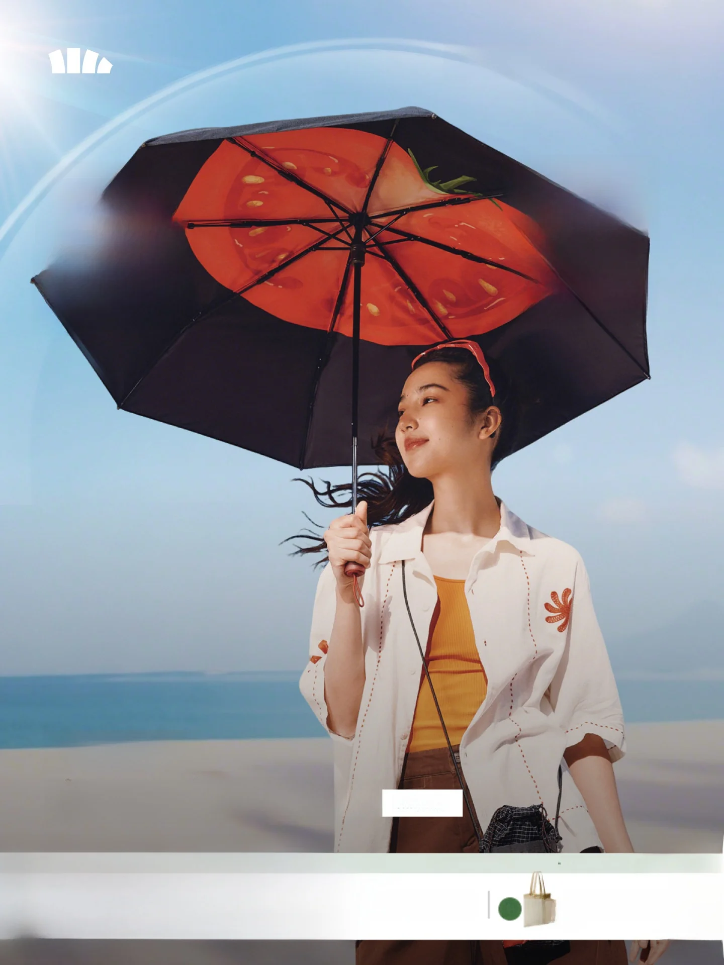 

Banana Leaf UV Protection Umbrella Double Layer Black Glue Sunscreen Women's Outdoor Sunny Rain Dual Use Umbrella Shop