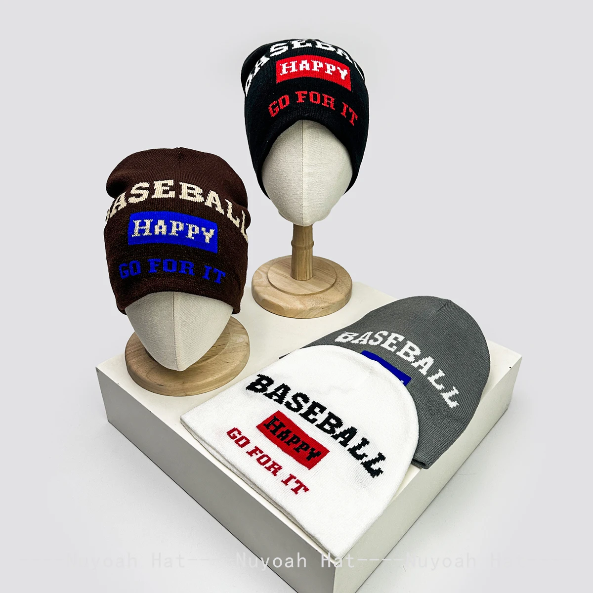 

New Men Women Korean Jacquard Letters Knitted Hats Warm Casual Fashion Personal Beanies Color Block Versatile Outdoor Street ins