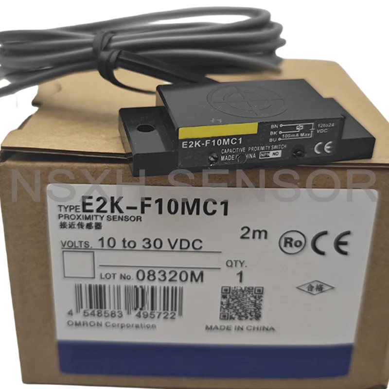 E2K-F10MC1 New Capacitive Proximity Switch Sensor NPN NO