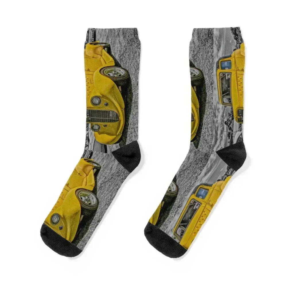 

Yellow Willys 77 Coupe Socks golf fashionable sports and leisure Socks Male Women's
