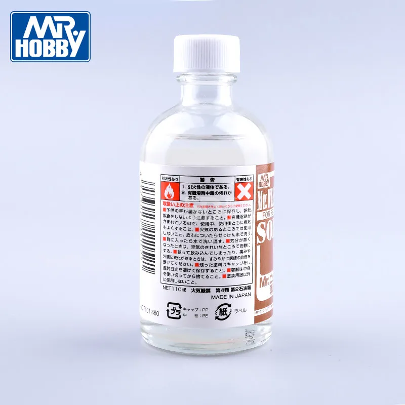 MR.HOBBY Diluent Old Cleaning Solution Penetrating Solvent Remover WCT101 WCT102  110/250ML
