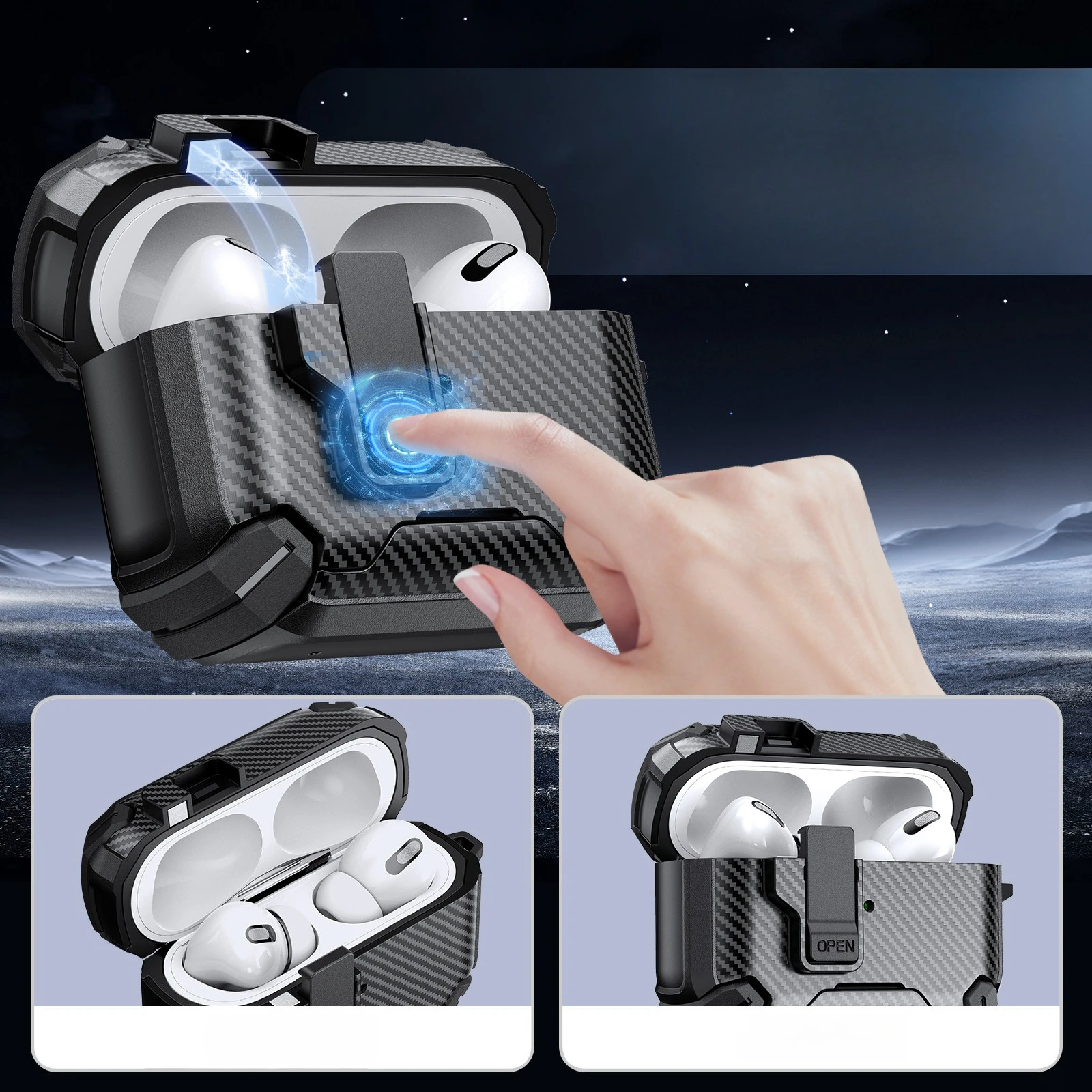 Für AirPods Pro3 Pro2 Pro für AirPods 4. Generation Drahtlose Bluetooth Headset Abdeckung Halterung Elastische Abdeckung Kopfhörer Fall