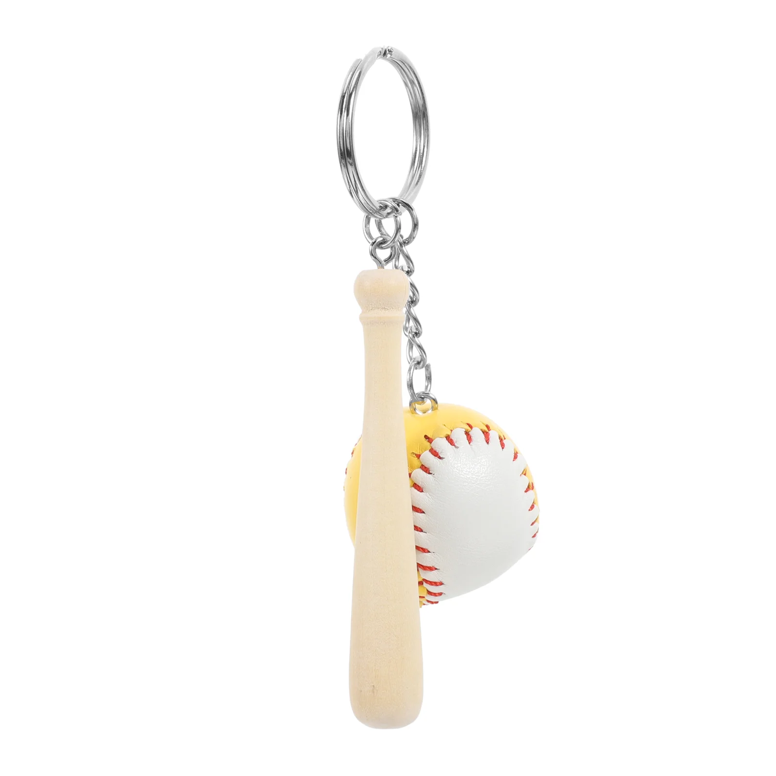 Baseball Keychain for Boys Party Favor Women Sports Player Favors Bat Pendant Backpack Hanging Decor Theme Keyring Mini