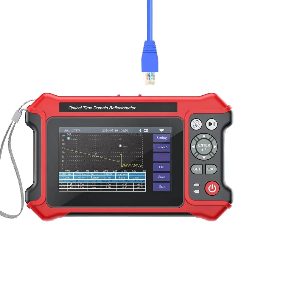 NF-9816 OTDR Expert 10G Dual OPM VFL OLS LS Mapa de eventos 16 em 1 Multi-Função RJ45 Final State Check FC/APC Fibra óptica