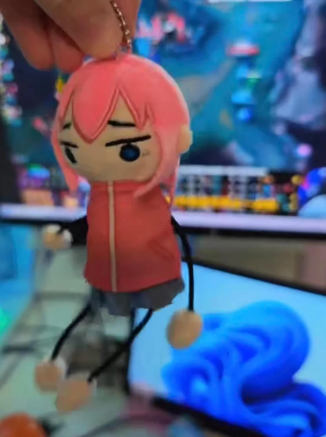 10cm Cotton Pendants Cos Anime Bocchi The Rock Hitori Gotou Ryou Yamada Cotton Doll Toys Keychain Pendant Dolls Children's Gifts