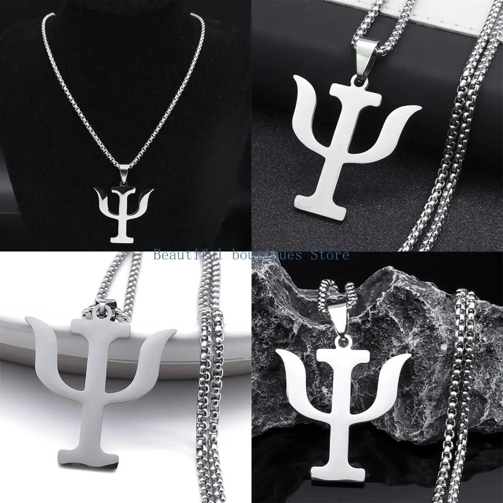 U4LF Minimalists Steel Necklace Featuring Psychology For Professional Students