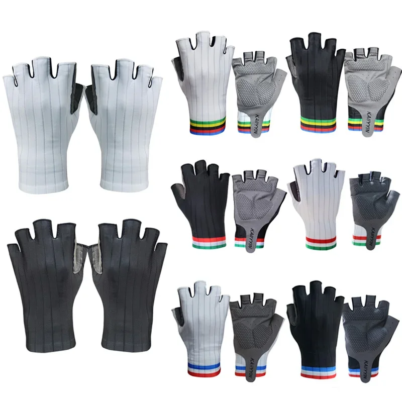 Pro Aero Bike Team Half Finger Cycling Gloves - Men Women Outdoor Road Sport Guantes Ciclismo