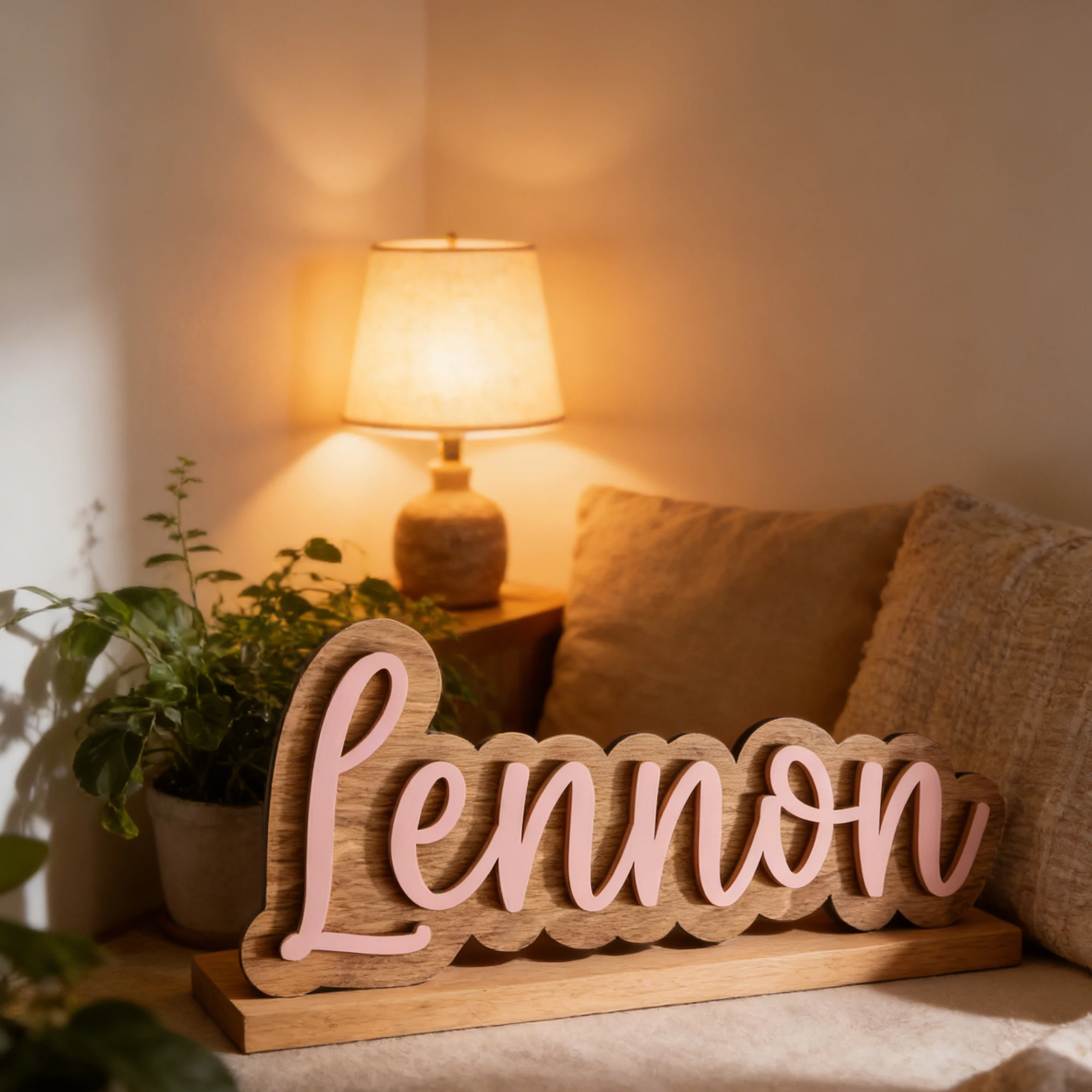 1 Stück personalisierte Namensschilder aus Holz, Wand- und Türdekoration für Zuhause, Büro, Schule, DIY, bemalbar, Geschenk für Kinderzimmer, Geburtstag, Hochzeit