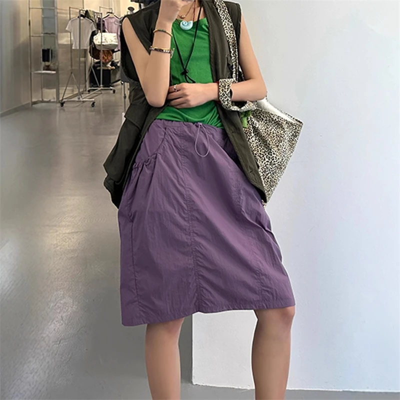 

Женские повседневные юбки-карго, легкие летние короткие миниатюрные спортивные повседневные юбки, новый дизайн 2025, юбка в японском корейском стиле