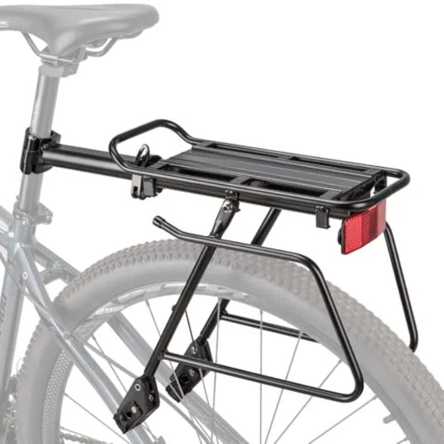 

Rear Bike Rack - Bike Cargo Rack Quick Release Mount - Large Capacity Bicycle Pannier Rack 60lbs, Touring Carrier Rack fit 24"-