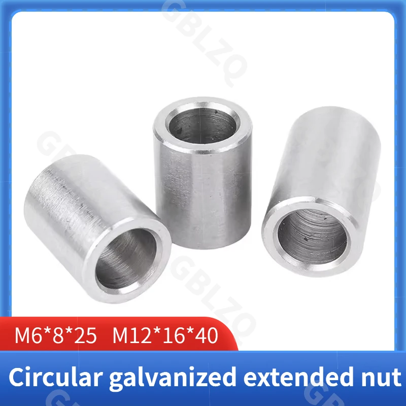 M6 M8 M10 M12 Carbon steel Bushing Washer Gasket Unthreaded Round Hollow Standoff Spacer Sleeve OD 8-16mm