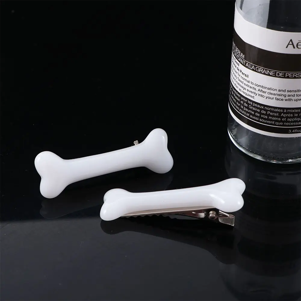 2pcs/pack Hair Band Women Fashion Lovely Dog Bone Design Hair Clips Hairpin Barrettes Headwear