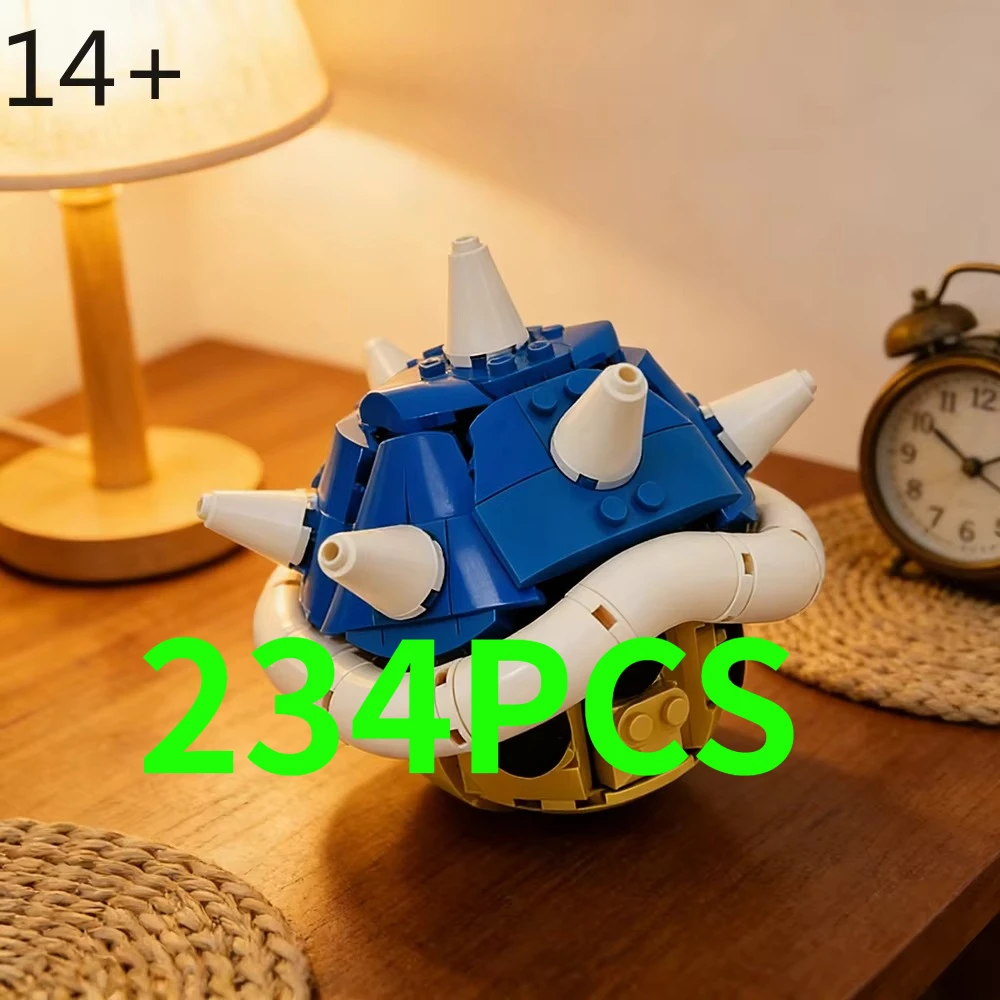 MOC  New Kart Spiny Shell Turtle 234PCS Building Blocks Model Bricks Game Anime Figures DIY Toys Birthday Christmas Gifts