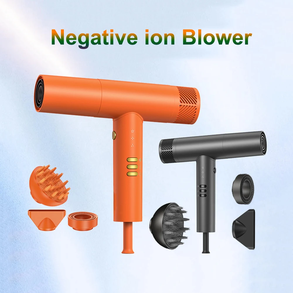 Salon Hair Dryer Professional Blow Drier Hot and Cold Adjustment Hair Dryer Machine Powerful Negative Ion Home Appliance