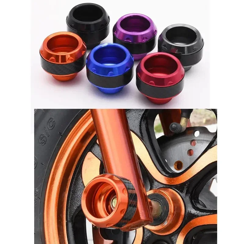 Universal Motorcycle Wheel Protection Crash Pad Motorbike Crash Protectors Alloy Motocross Falling Front Fork Slider Shock Cups