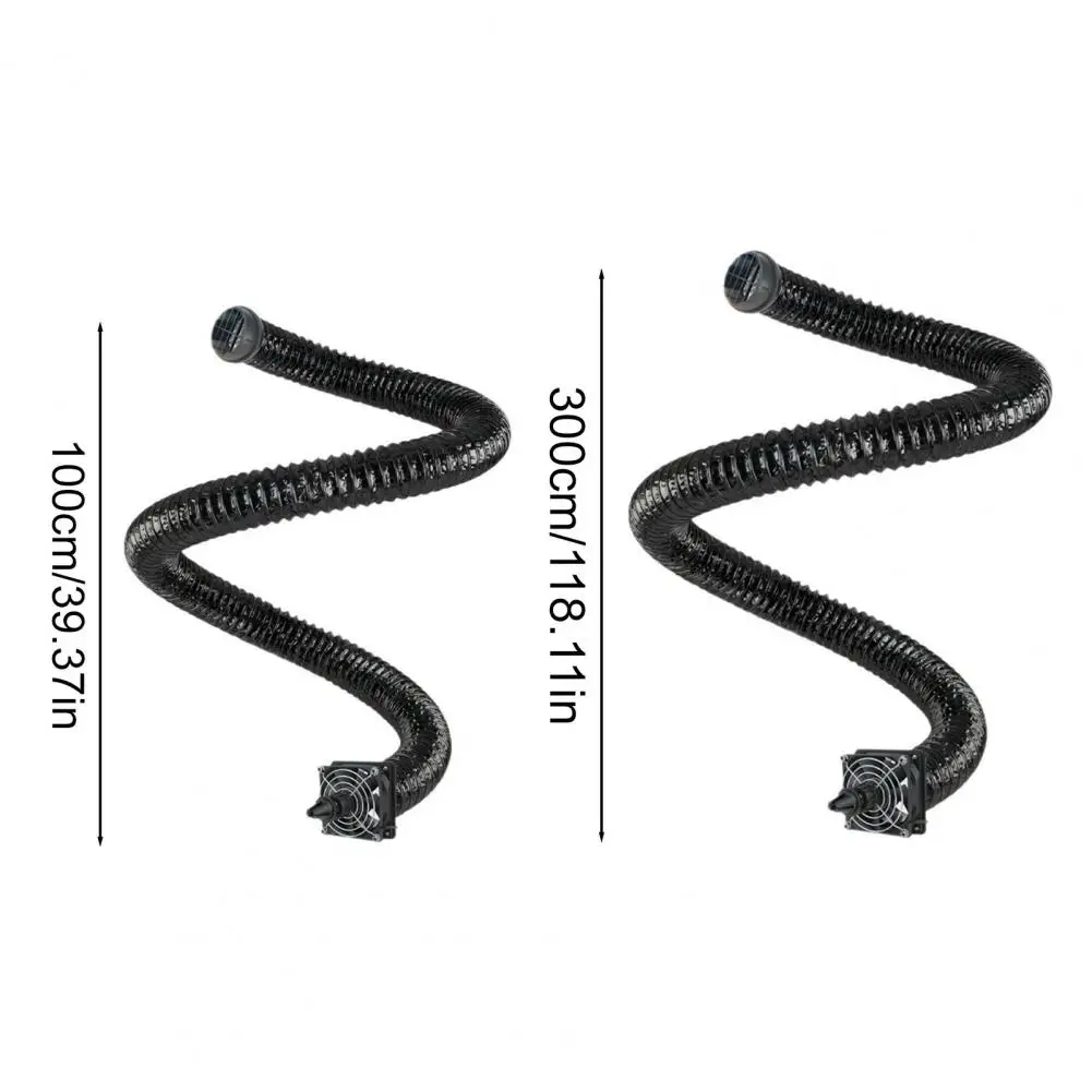 Car Air Duct Extension Heat-resistant Aluminum Air Duct Portable Car Air Conditioning Ventilation Hose with Usb Flow for Back