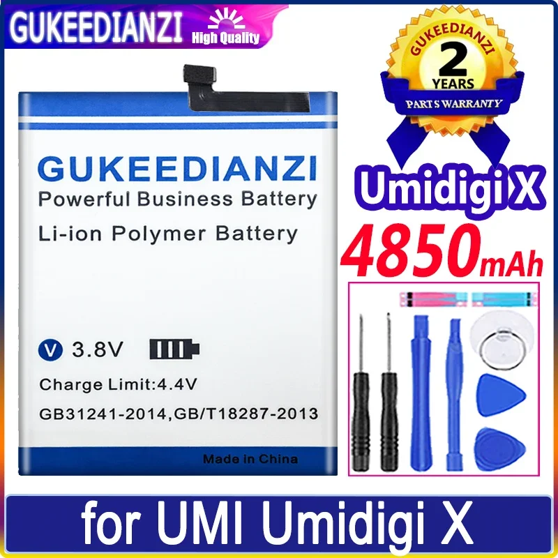 

4850mAh GUKEEDIANZI Battery for UMI Umidigi X High Capacity Batterij