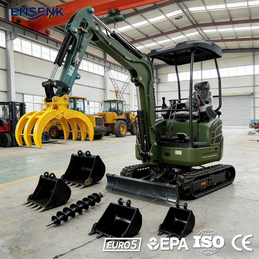 

Mini Excavator 0.8Ton 1.0Ton Construction 1.2Ton 2.5Ton Yanmar Diesel EPA Euro 5 CE Multifunctional Agricultural Excavator