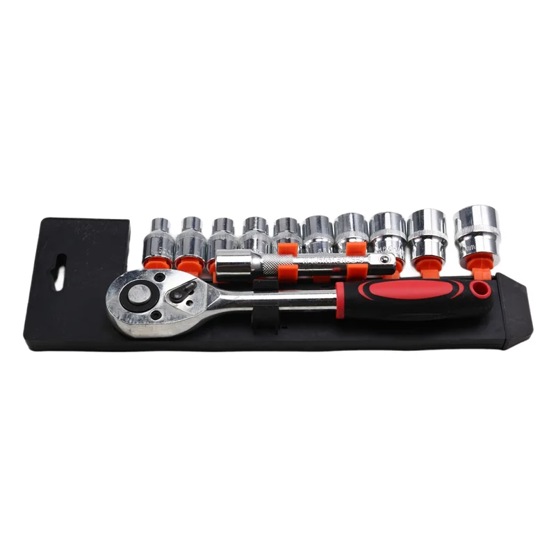 

ABHB-Automotive 12 PCS Quick Socket And 1/2 Large Flying Ratchet Wrench Set For Car Maintenance