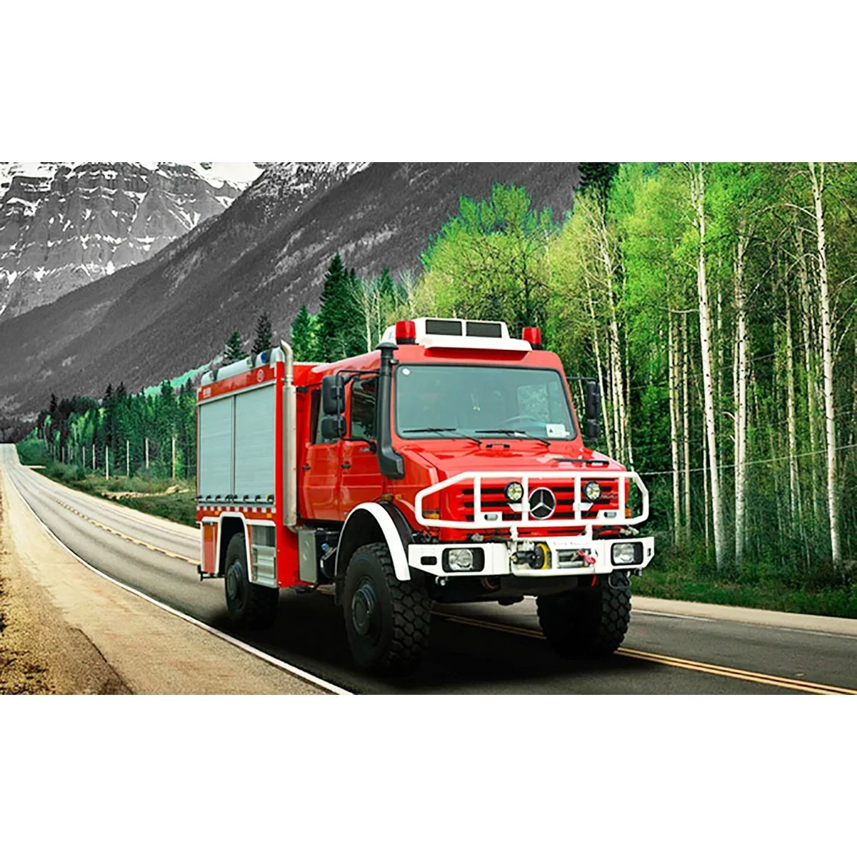 Unimog 4X4 Forest Rescue Fire Fighting Truck Price Specialized Vehicle China Factory