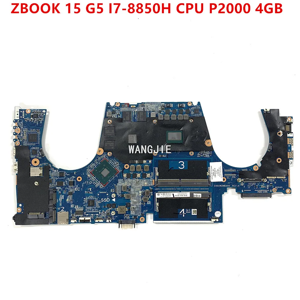 

For HP ZBOOK 15 G5 Laptop Motherboard SR3YZ I7-8850H CPU P2000 4GB Graphics DA0XW2MBAG0 L28699-601 L28699-001 100% Working