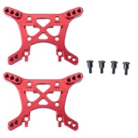 2Pcs Metal Shock Tower A2504 for Remo Hobby Smax 1621 1625 1631 1635 1651 1655 1/16 RC Car Upgrade Parts,Red