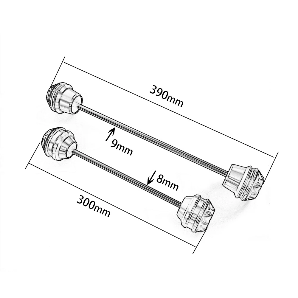 for 2013 to 2020 Yamaha YZF R25 R3 YZFR3 YZFR25Motorcyle Accessories Front  Rear CNC Aluminum Axle Fork Wheel Sliders Protector