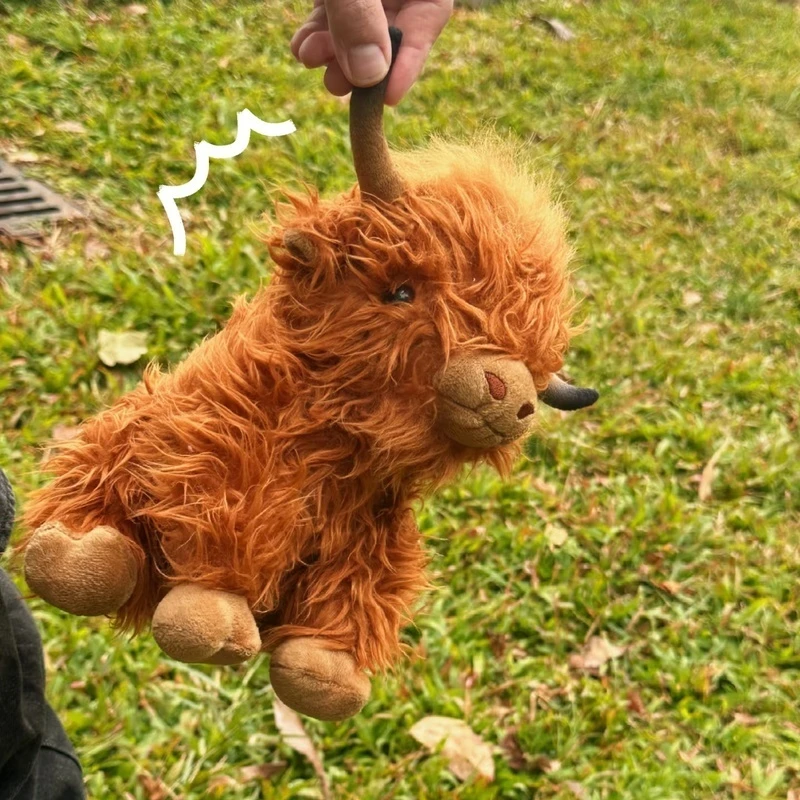 25cm Highland Cow Cecile Chicken Simulation  Simulation  Spider Doll Children'S Toy Birthday Gift Christmas Gift Girlfriend Gift