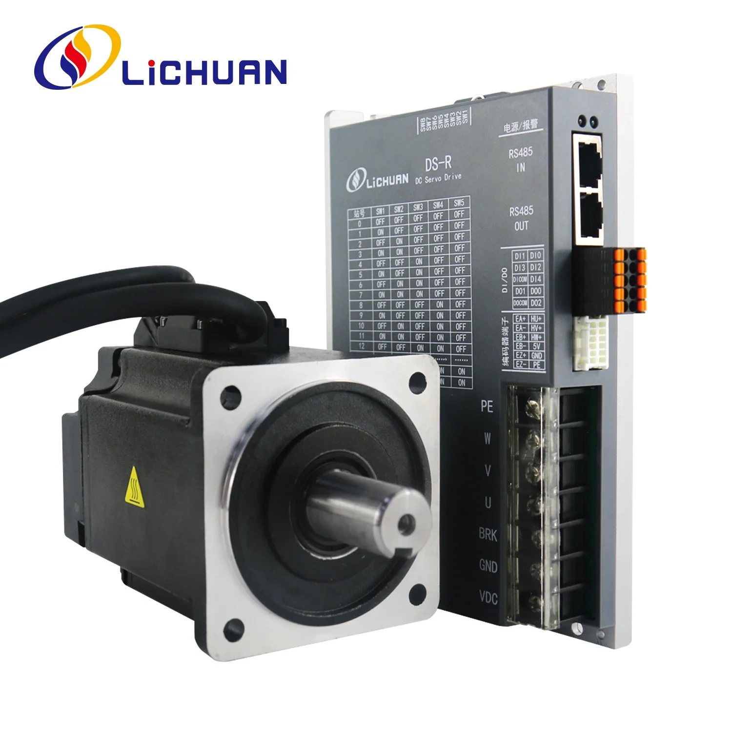 

Lichuan DS-R Low Voltage 750W Servo Motor Driver Controller 48V 19A 3000RPM IP65 2.4N.m DC Servo Motor Drivers Kit