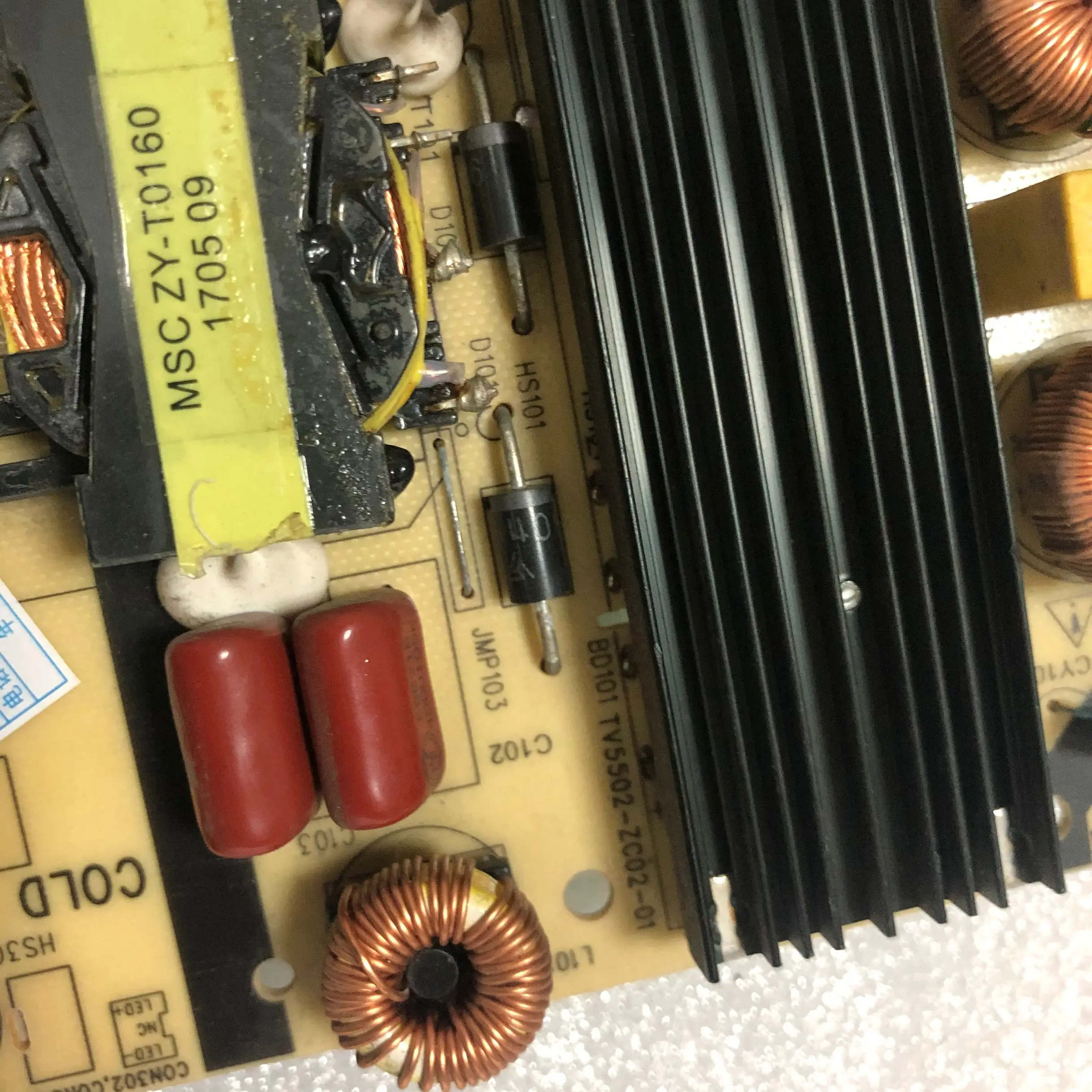 U55A5 LS55U51A LS55H510N LED55K36U الطاقة مجلس TV5502-ZC02-01