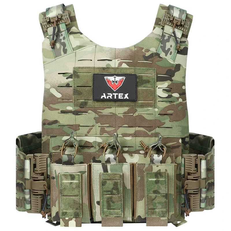 ARTEX 8130-1 Tactical Plate Carrier Vest Quick Release Laser Cut Waterproof Wear-Resistant Airsoft Training Gear