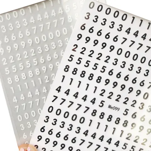 Autocollants 3D pour Nail Art, décalcomanies avec chiffres, 26 lettres romains, alphabet anglais, mot, petite lettre, tatouages