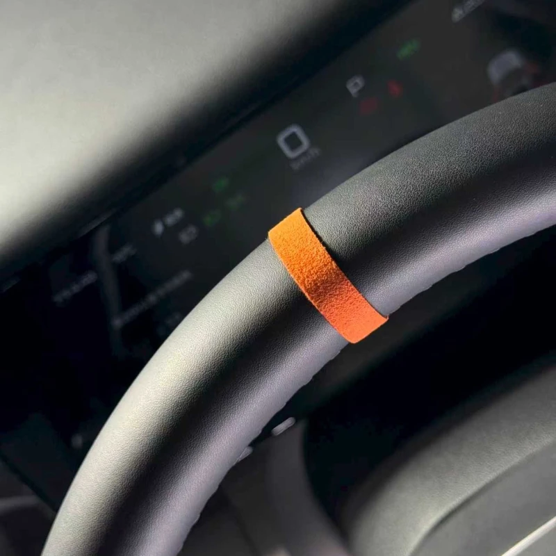 ملصق محاذاة عجلة القيادة من جلد الغزال لـ BYD Leopard 7 Titanium 7 ملحقات تعديل ديكور داخلية مضادة للخدش
