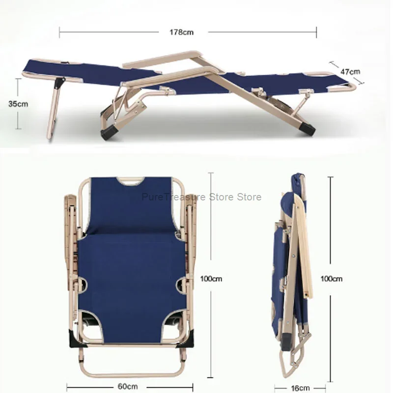 Multi-função Folding Lunch Break Bed, casa para adultos, cadeira Cool Nap, escritório, sesta, verão